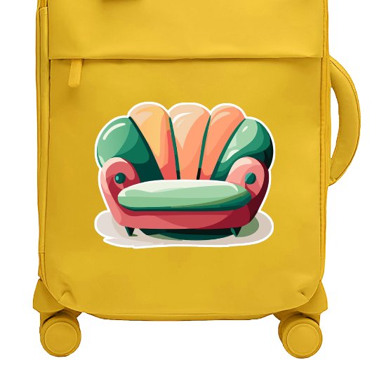Retro-Sofa Aufkleber