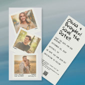 Retro Sofortkamera 3 Foto QR Save the Date