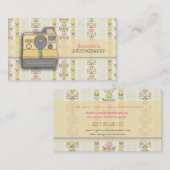 Retro Sofortkamera Fotograf Visitenkarte (Vorne/Hinten)