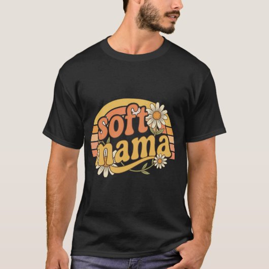 Retro Soft Mama T-Shirt (Vorderseite)