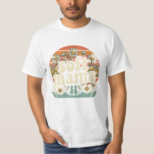 Retro Soft Mama Vintage Groovy Sonnenuntergang Gän T-Shirt