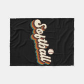 Retro Softll Grafik - Softll Fleecedecke (Vorderseite (Horizontal))