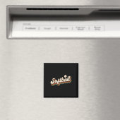 Retro Softll Grafik - Softll  Magnet (In Situ (Geschirrspüler))