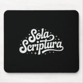 Retro Sola Scriptura Reformed Christian Theology D Mousepad (Vorne)