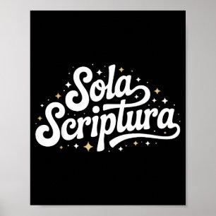 Retro Sola Scriptura Reformierte Christliche Theol Poster