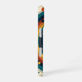 Retro Solar Eclipse iPhone 16 Hülle (Rechte Seite)