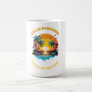 Retro Solarparadies Von den Gezeiten geführt T-Shi Kaffeetasse