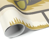 Retro Soldier und Tank Geschenkpapier (Rolleneckpunkt)