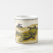Retro Soldier und Tank Kaffeetasse (Mittel)