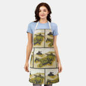 Retro Soldier und Tank Schürze (Getragen)