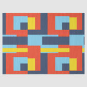 Retro Solid Block Design/Set 2 Seidenpapier (Vorderseite)