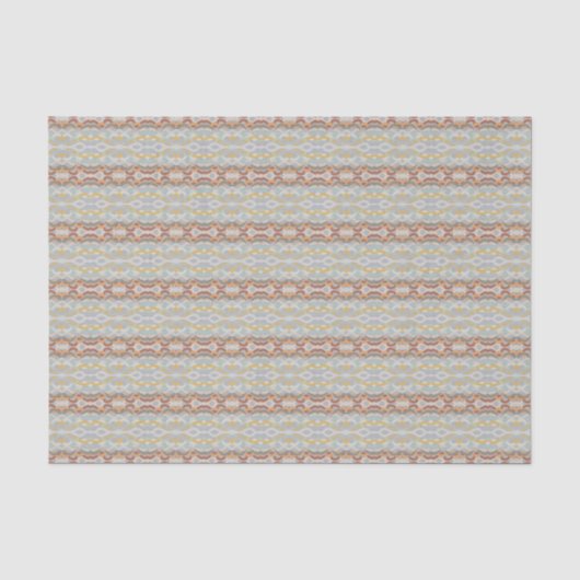 Retro-Sommer-Geometrie-Farblock-Muster-Design Seidenpapier (Vorderseite)