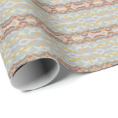 Retro-Sommer geometrisches Farbfeld-Musterdesign Geschenkpapier (Rolleneckpunkt)