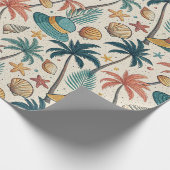 Retro Sommer Geschenkpapier (Ecke)