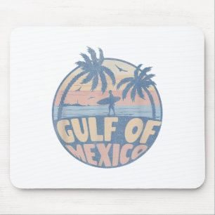 Retro Sommer Golf von Mexiko Forever Beach Golfo d Mousepad