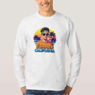 Retro-Sommer Kalifornien-Sonnenuntergangs-Vibes T-Shirt