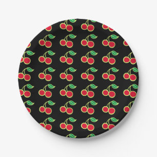 Retro-Sommer-Kirsch-Party-Picknick-Papierteller Pappteller