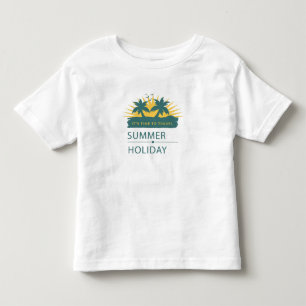 Retro-Sommer-Laptop-Aufkleber im Stil der 70er Jah Kleinkind T-shirt