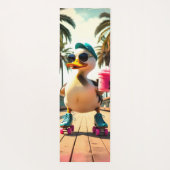 Retro-Sommer lustige Rollente Ente Yogamatte (Rückseite)
