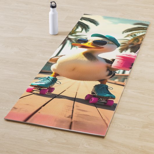 Retro-Sommer lustige Rollente Ente Yogamatte (Beispiel)