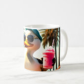 Retro-Sommer lustige Roller-Ente Kaffeetasse (VorderseiteRechts)