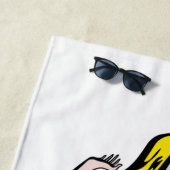 Retro Sommer-Mädchen Strandtuch (Beispiel)