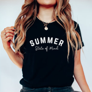 Retro-Sommer-Mentalität; Süßes Urlaubszitat T-Shirt