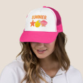 Retro-Sommer-Muscheln Truckerkappe (Beispiel)