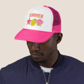 Retro-Sommer-Muscheln Truckerkappe (Beispiel)