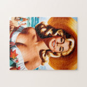 Retro-Sommer-Pin-up Puzzle (Horizontal)