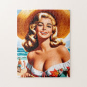 Retro-Sommer-Pin-up Puzzle (Vertikal)