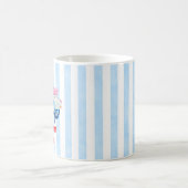 Retro-Sommer-Roller-Stripes Dopamin Kaffeetasse (Mittel)