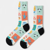 Retro Sommer Socken (Linkes Detail)