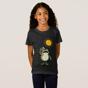 Retro-Sommer-Sonnenschein-Frosch-Kinder-T-Shirt - T-Shirt