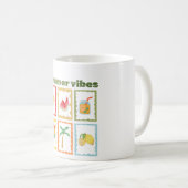 Retro-Sommer-Stimmung-Design Kaffeetasse (VorderseiteRechts)