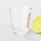 Retro-Sommer-Stimmung-Design Schnapsglas (Links)