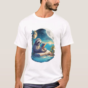 Retro-Sommer-Strand-Faultier T-Shirt