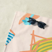 Retro-Sommer-Strandtuch Strandtuch (Beispiel)