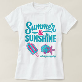 Retro-Sommer- und Sonnenschein-Strandliebhaber-T-S T-Shirt