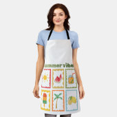 Retro-Sommer-Vibes-Design Schürze (Getragen)