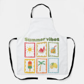 Retro-Sommer-Vibes-Design Schürze (Vorderseite)