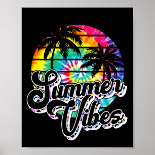 Retro-Sommer-Vibes-Leoparden-Sonnenbrille Sommerli Poster