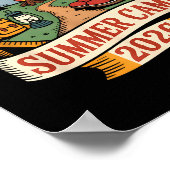 Retro Sommercamp 2026 Leiter Crew Host Smore Poster (Ecke)