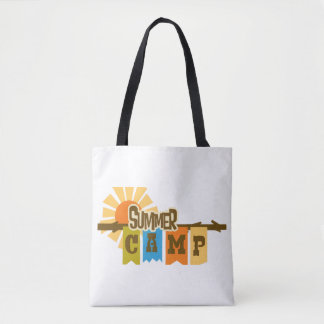Retro-Sommercamp-Grafik-T-Shirt Tasche