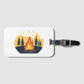 Retro-Sommercamp-Grafik-Tasche Gepäckanhänger (Vorderseite (Horizontal))