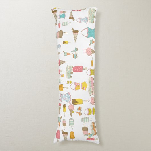 Retro Sommerdekoration für Mädchen, Teens, Dorms T Seitenschläferkissen (Vorderseite Vertikal)