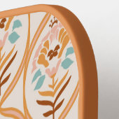 Retro-Sommergarten | Monogramm Pickleball Schläger (Linke Seite)