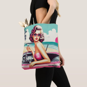 Retro-Sommergirl Tasche