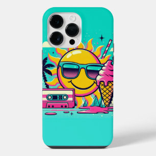 Retro-Sommerstimmung - Süße 80er-Ästhetik iPhone 14 Pro Max Hülle