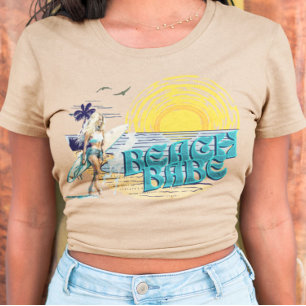 Retro-Sommerurlaub Strand-Schatz T-Shirt